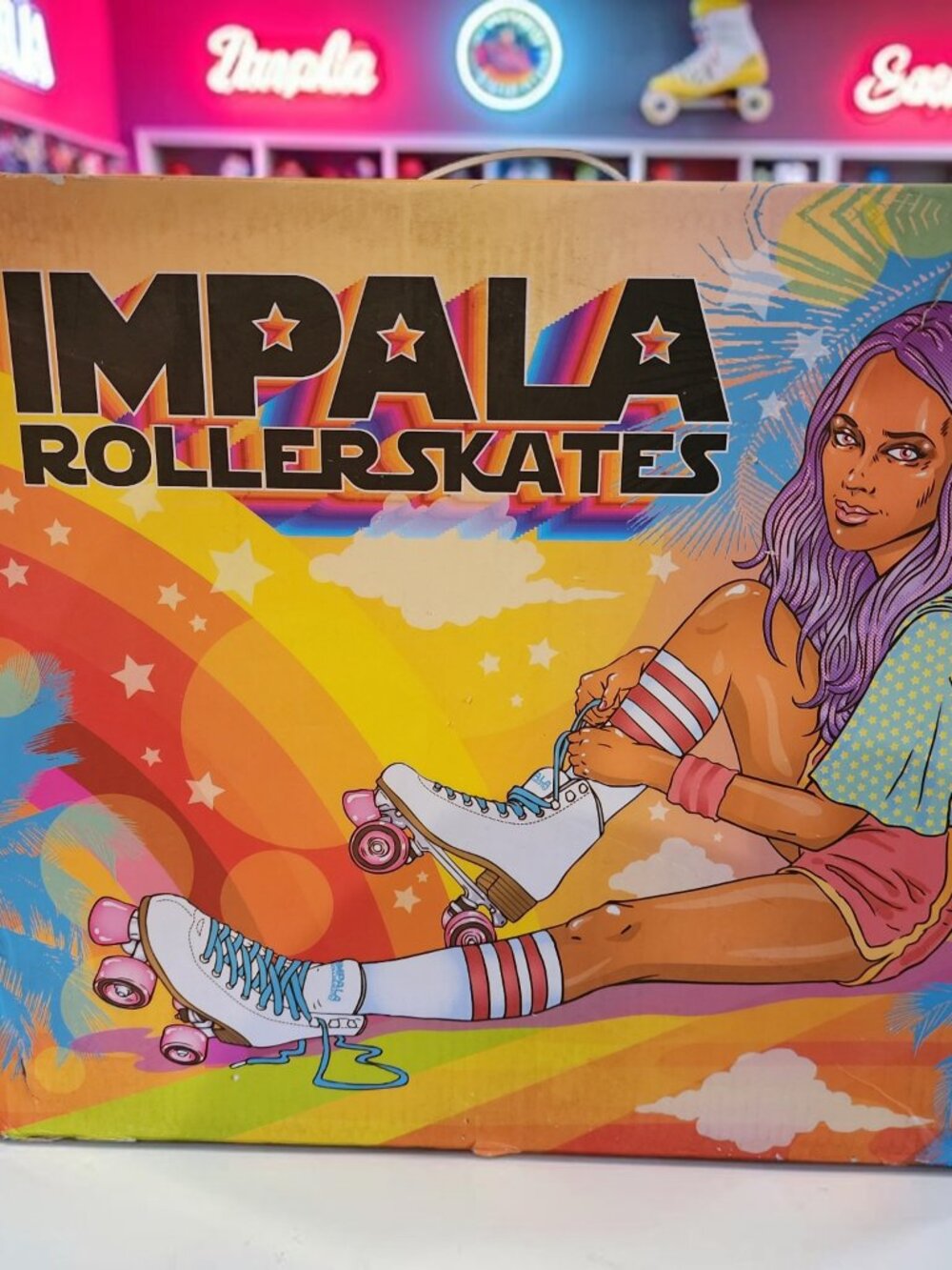 Impala Roller Skates – Holographic  Quad Skates (Size 10) – NIB
